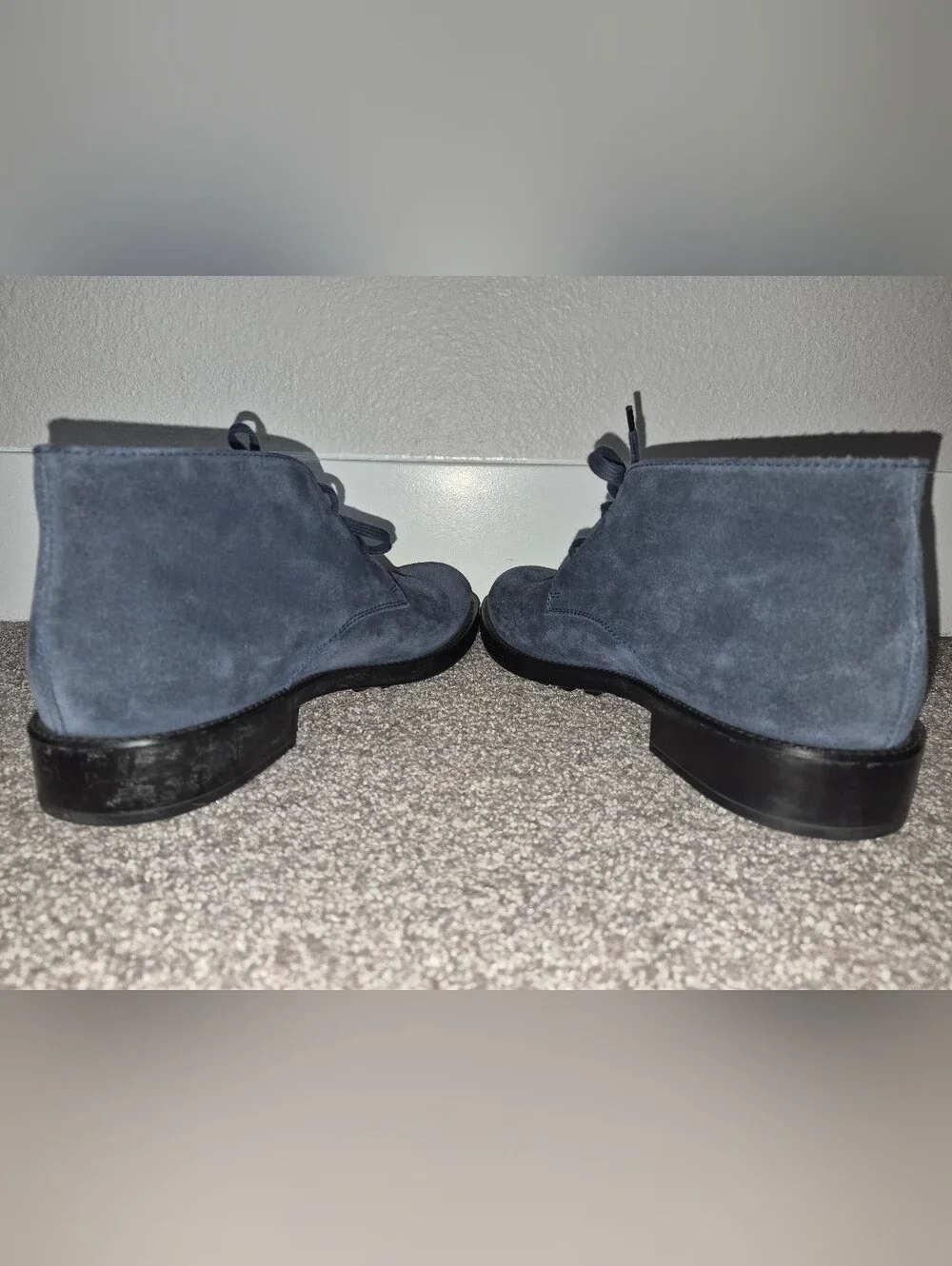 Tod's Suede Desert Boots - Classic Lace-Up Navy Size 10